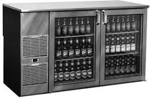 glastender back bar cooler