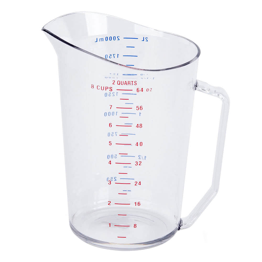 4 qt. Polycarbonate Clear Measuring Cup w/ Handle, Each