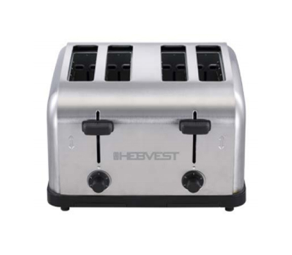 Hebvest CT04MD Countertop 1800w 4 Slice Commercial Toaster