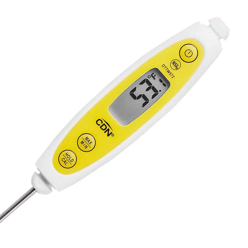 CDN DTTC-W Combo Probe Thermometer Timer & Clock - White