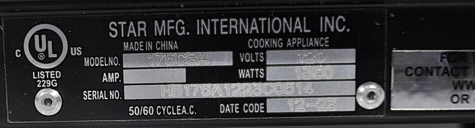 Star 175CBA - Item 249122