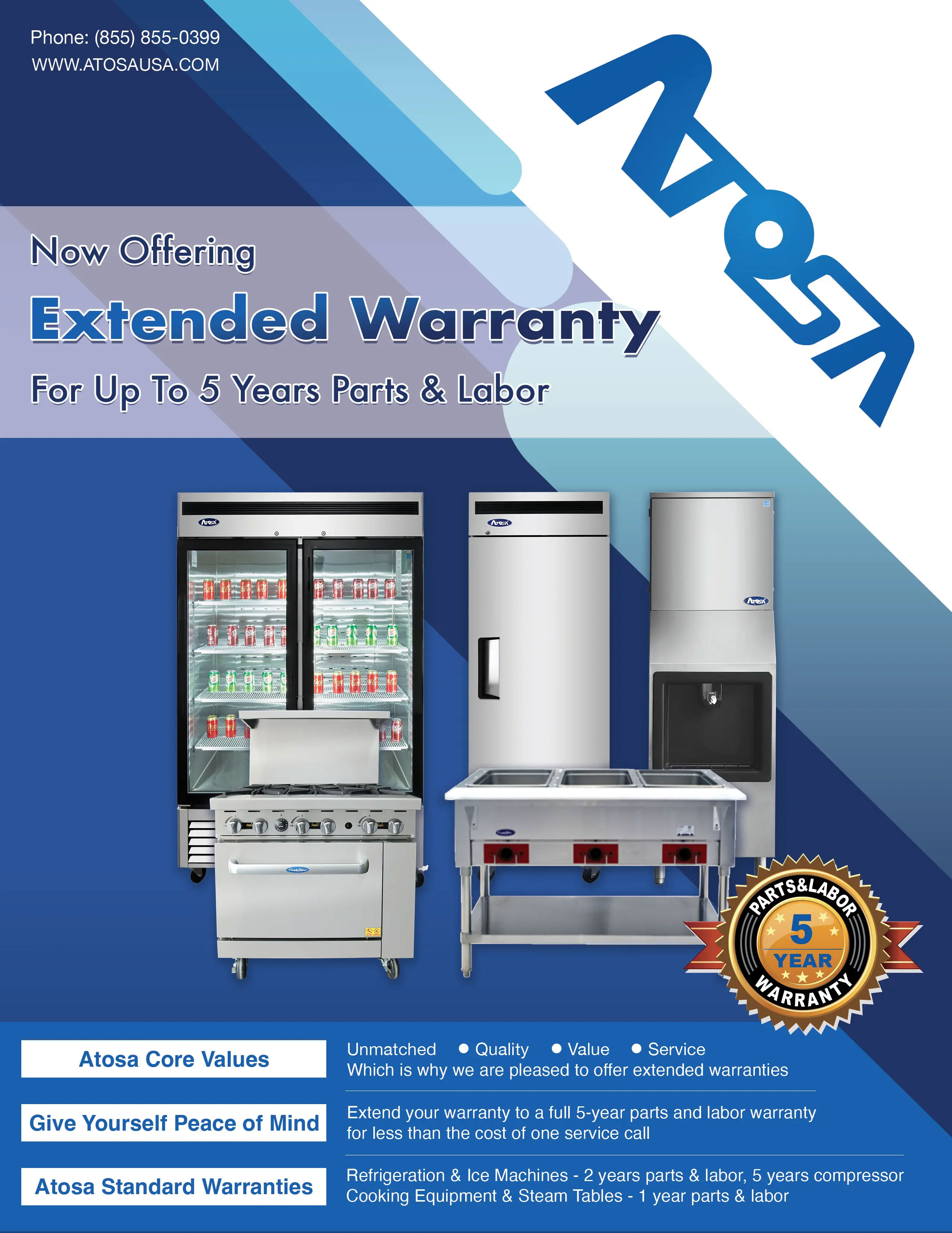 Atosa WDG126D - Item 253725