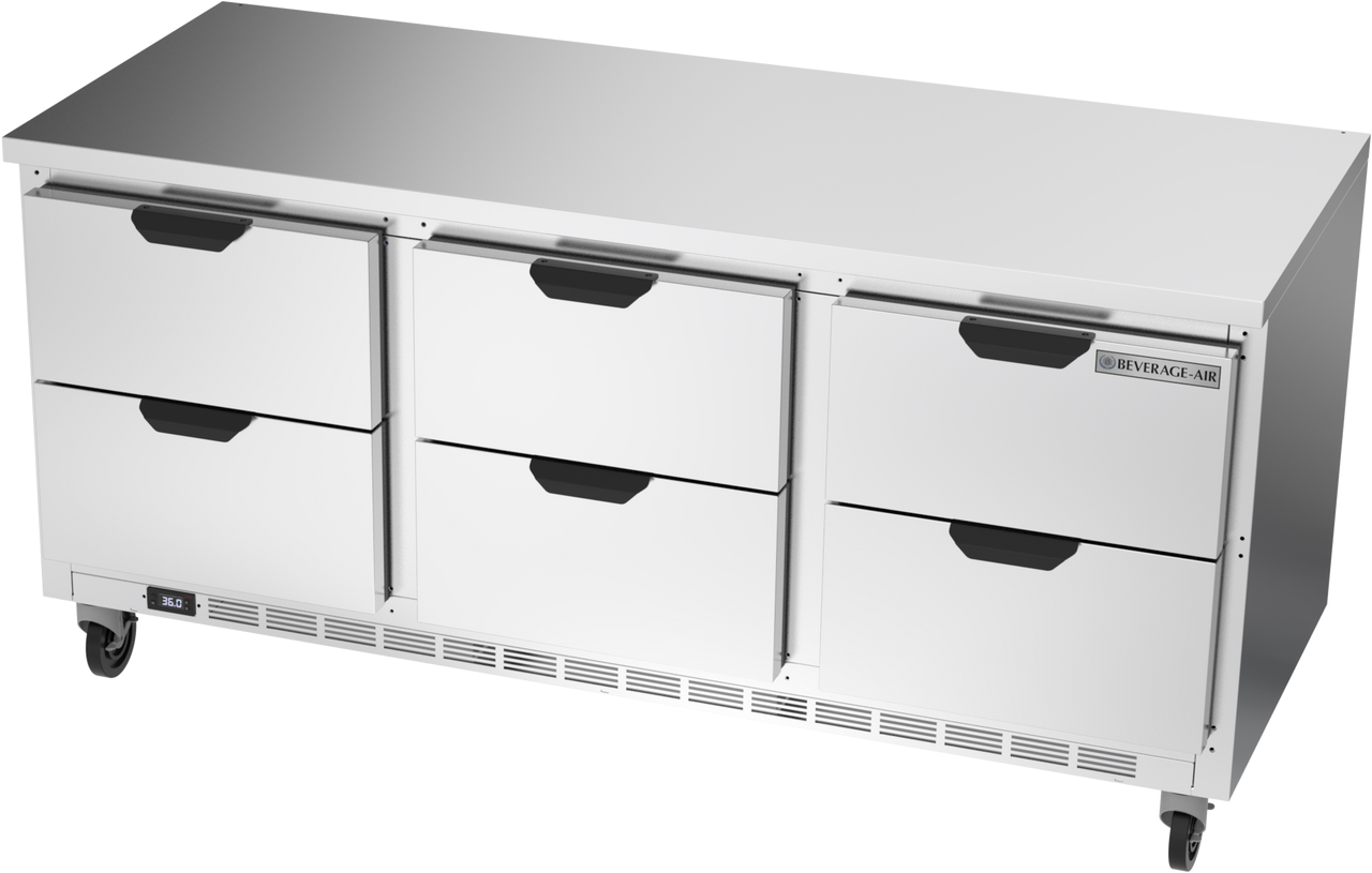 Beverage Air WTRD72AHC-6-FLT - Item 257520