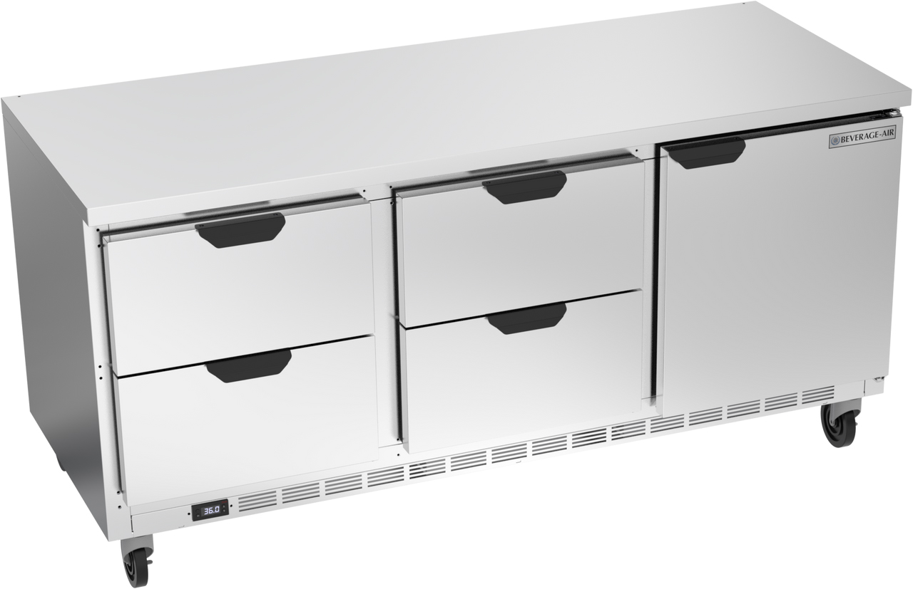 Beverage Air WTRD72AHC-4-FLT - Item 257557