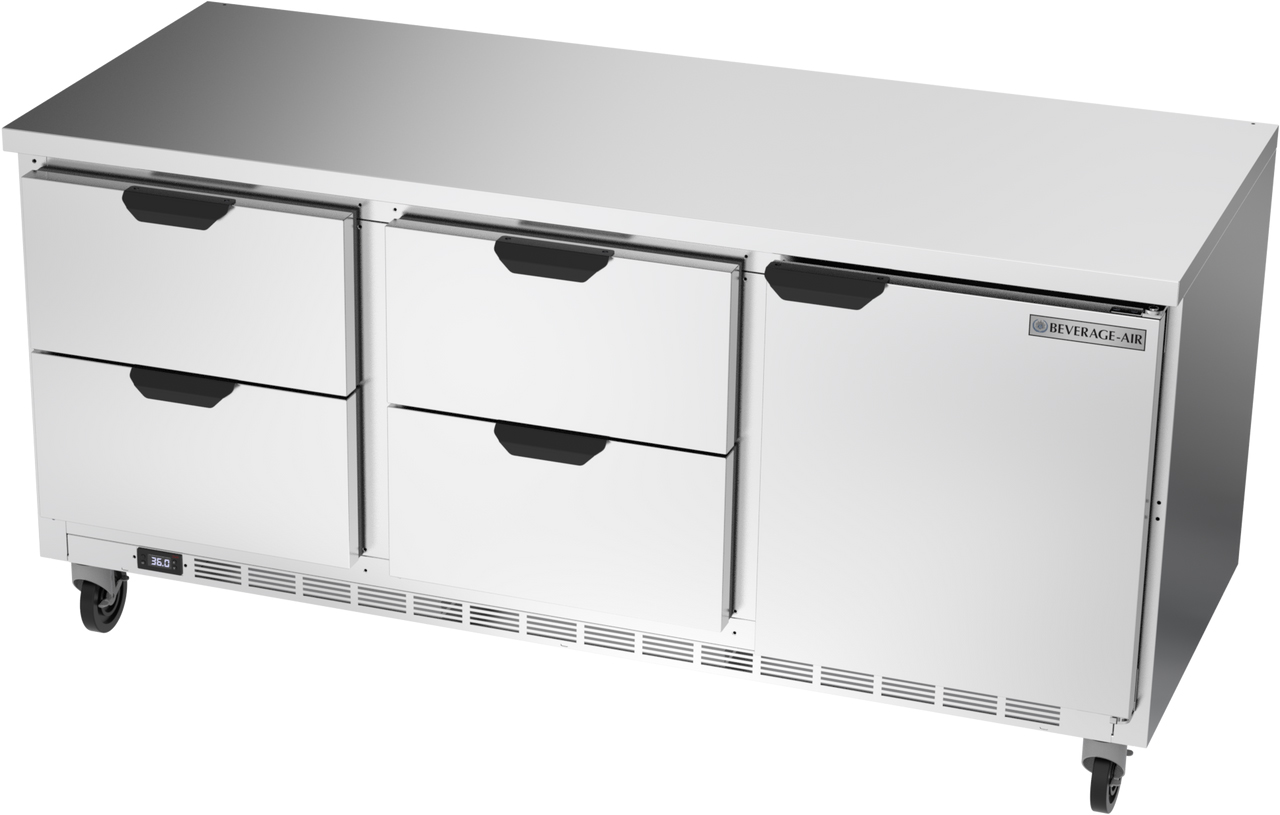 Beverage Air WTRD72AHC-4-FLT - Item 257557