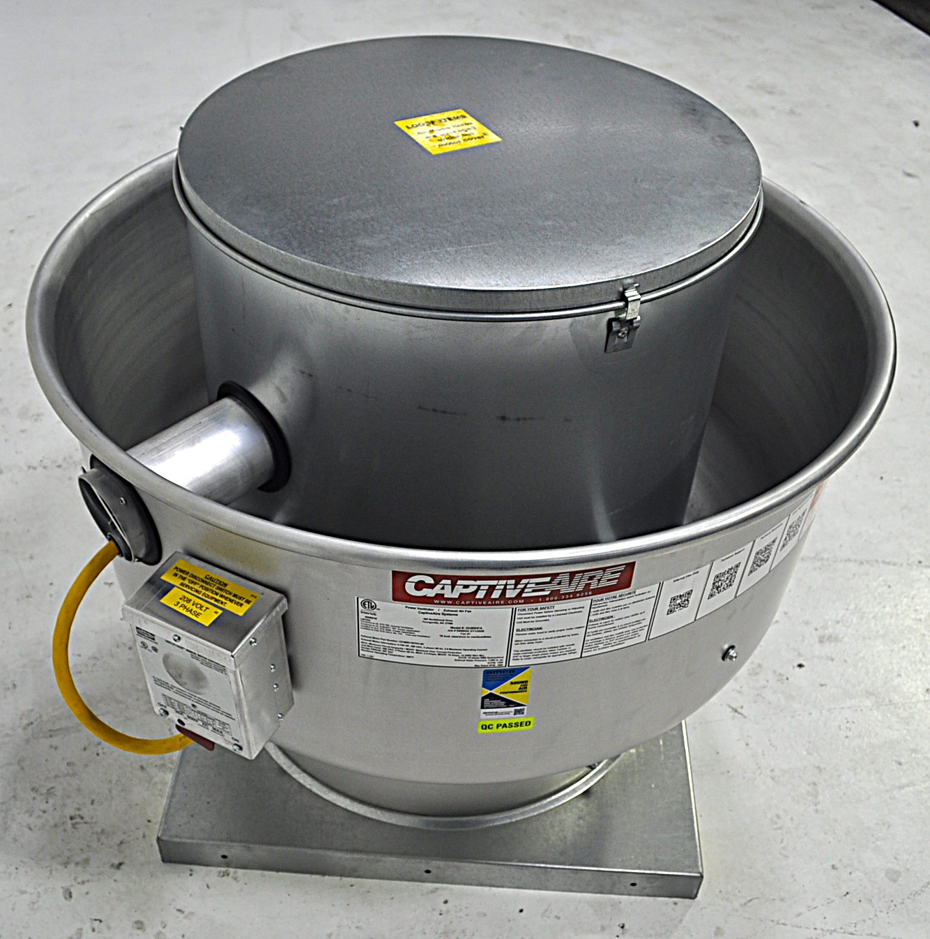 Captive-Aire Systems, Inc. DU85HFA 208V 3PHASE VFD - Item 267235