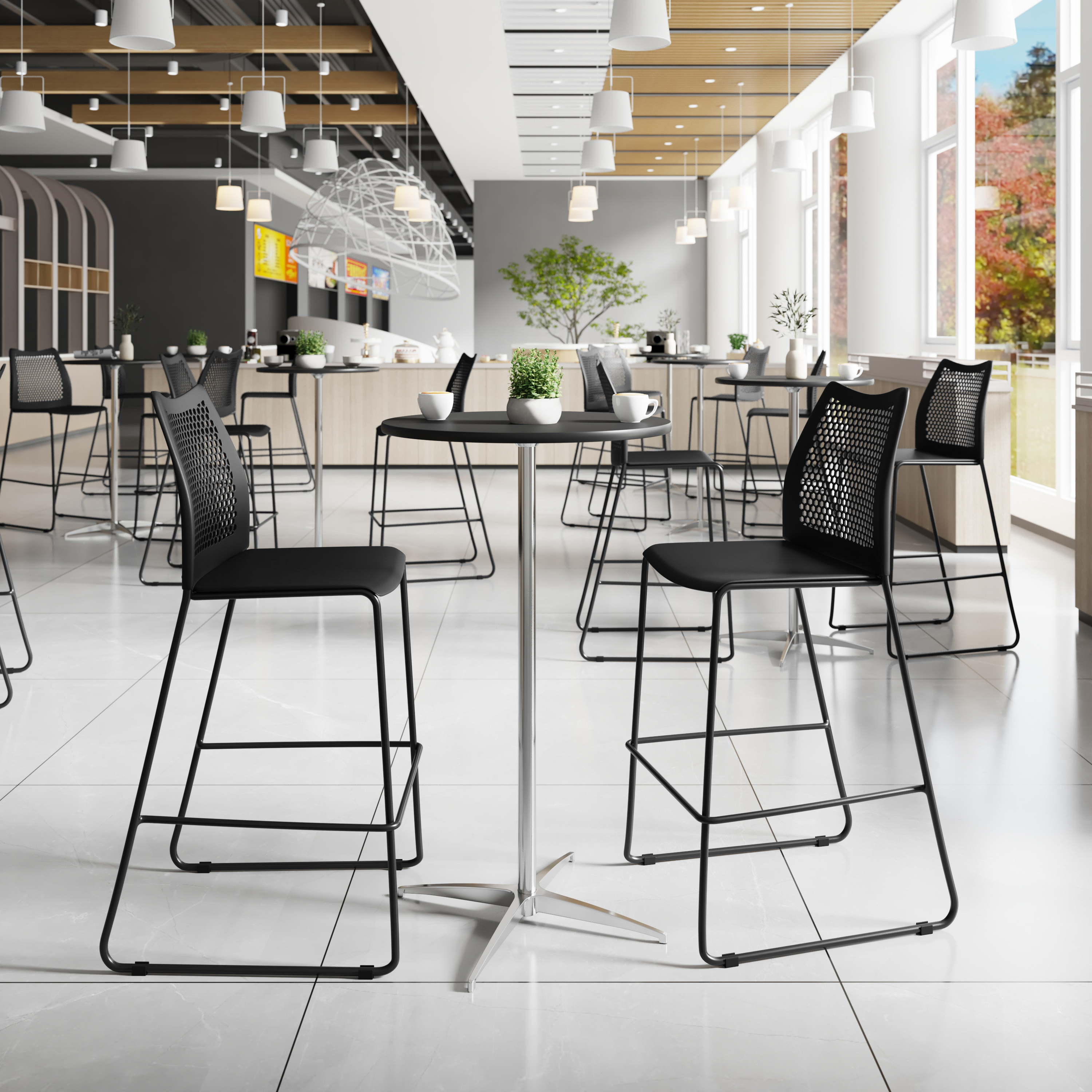 Flash Furniture RUT-498A-BS-BK-GG - Item 275345