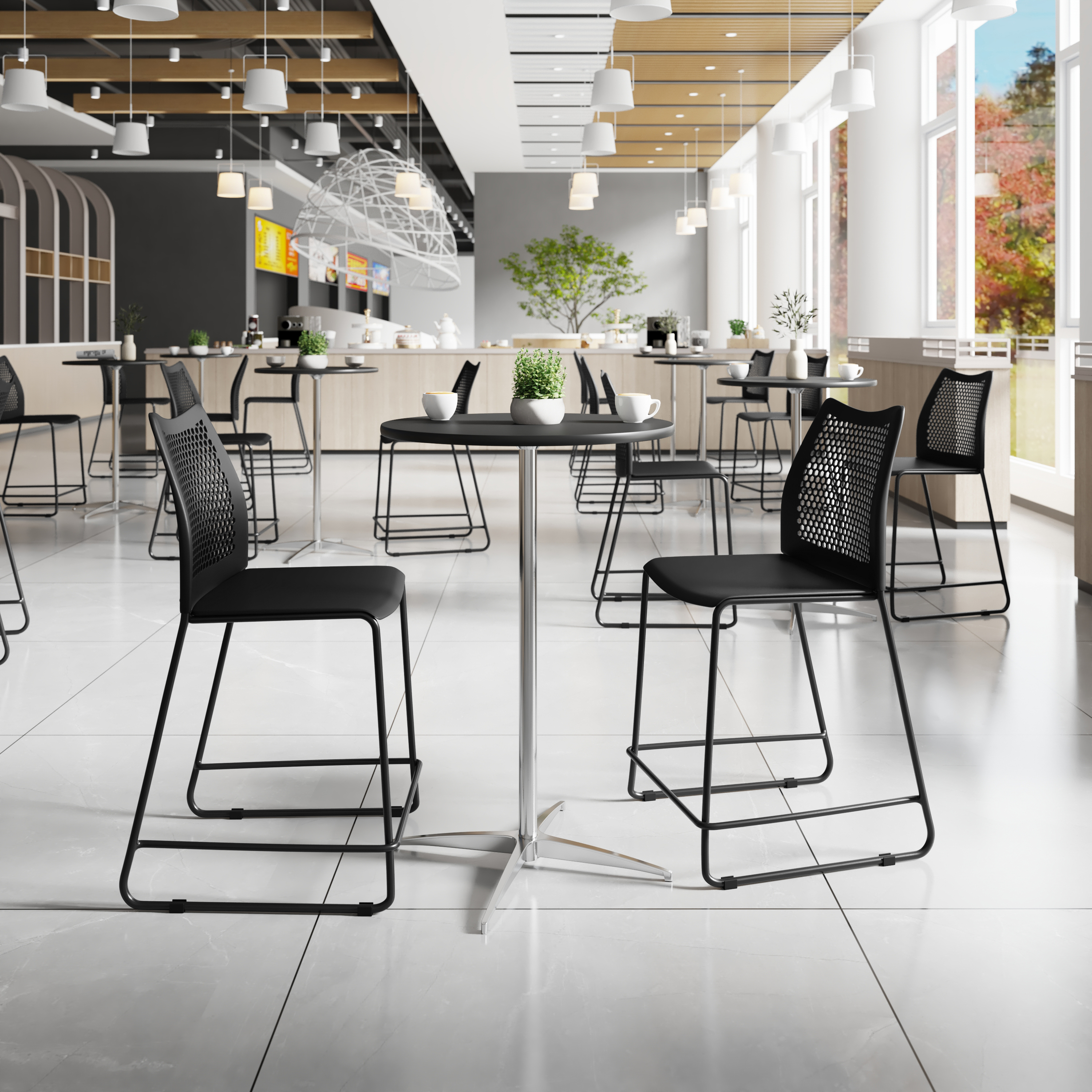 Flash Furniture RUT-498A-CS-BK-GG - Item 275348
