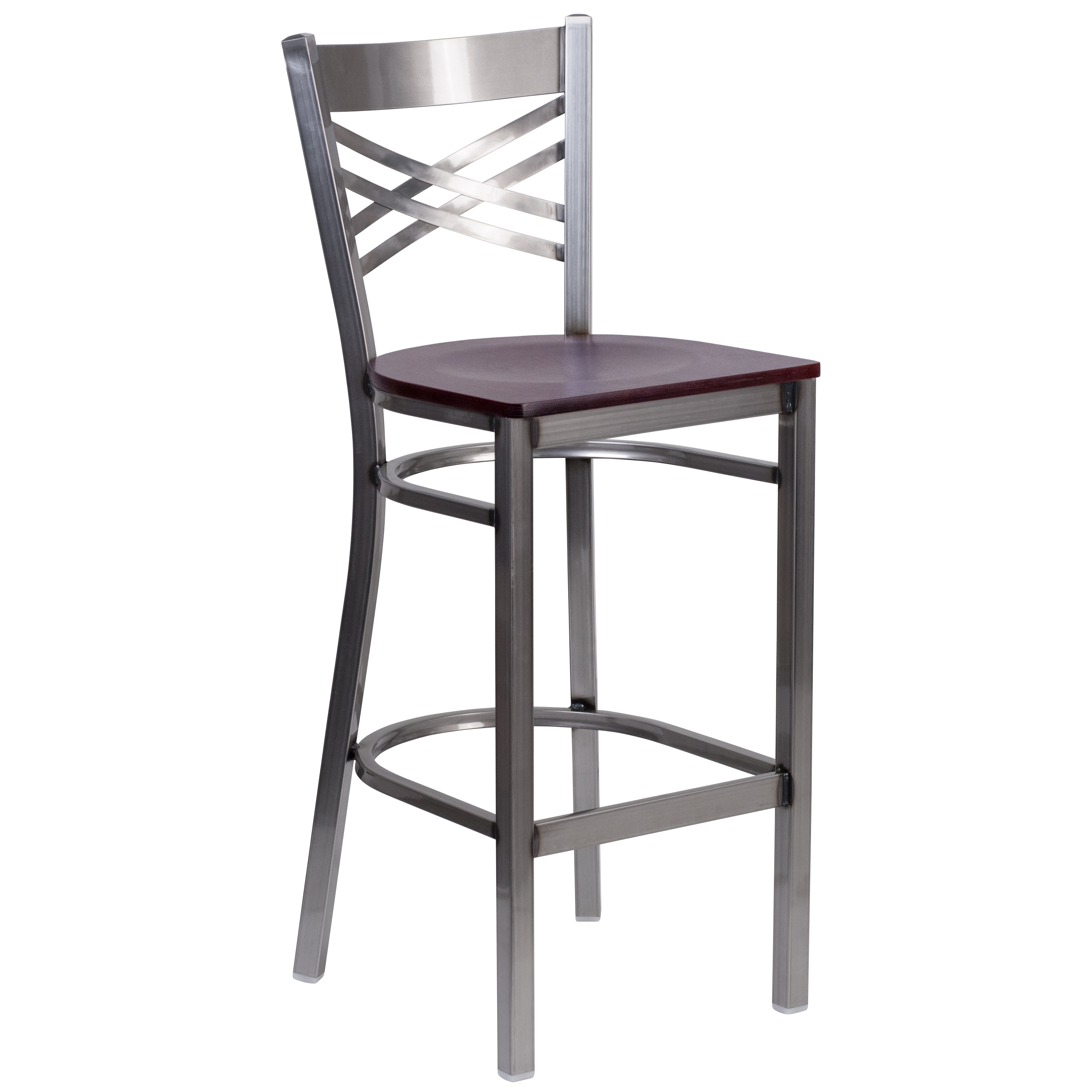 Flash Furniture XU-6F8B-CLR-BAR-MAHW-GG - Item 275413