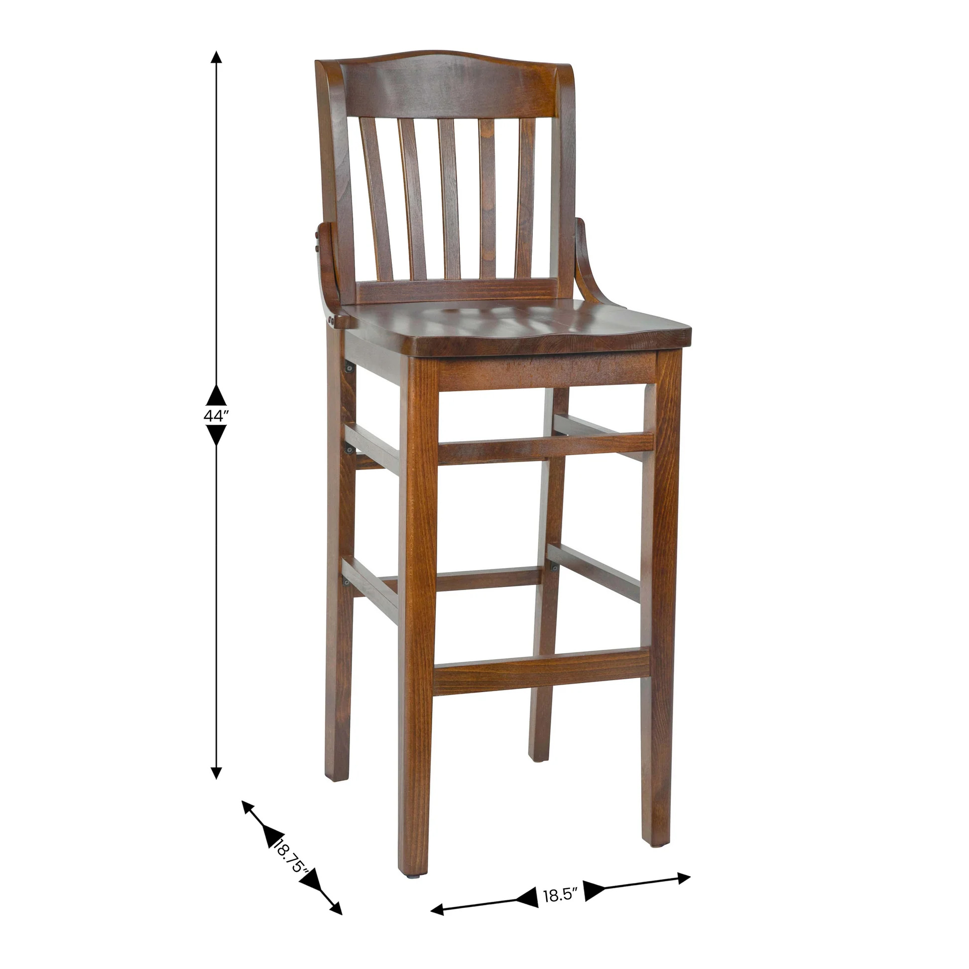 Flash Furniture XU-DG-W0006BAR-WAL-GG - Item 275547