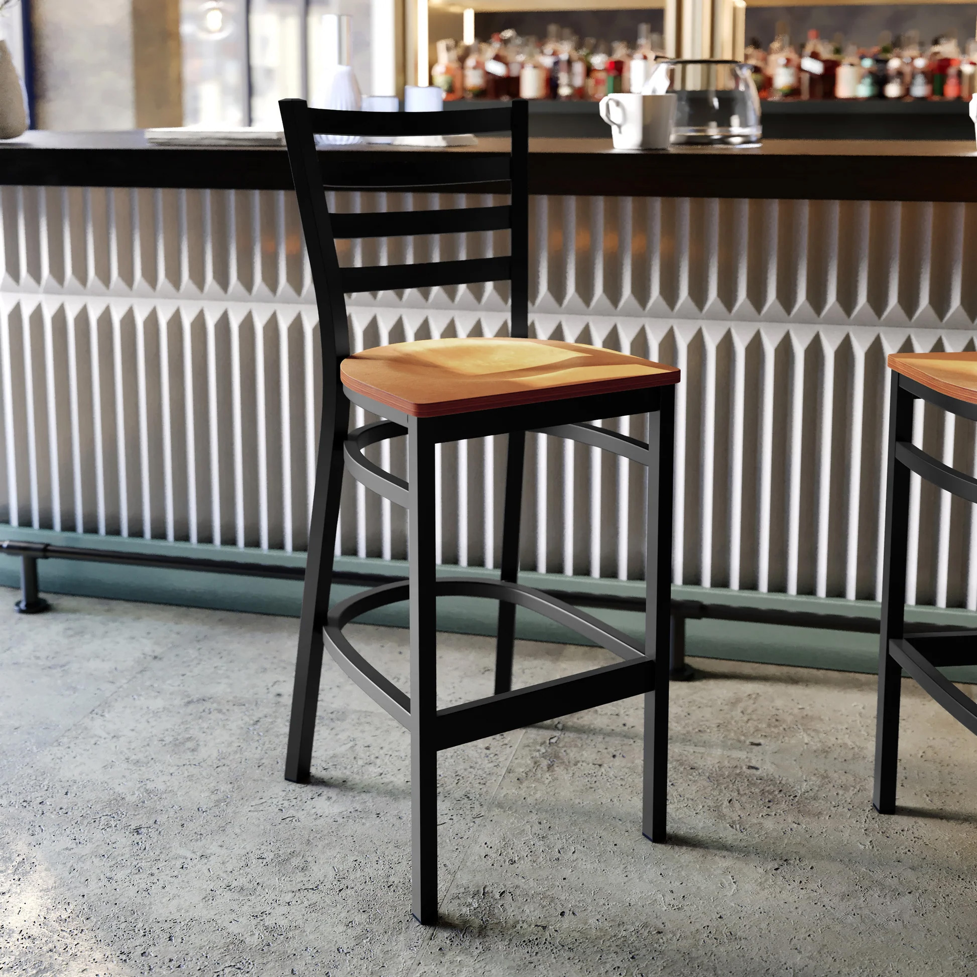 Flash Furniture XU-DG697BLAD-BAR-NATW-GG - Item 275554