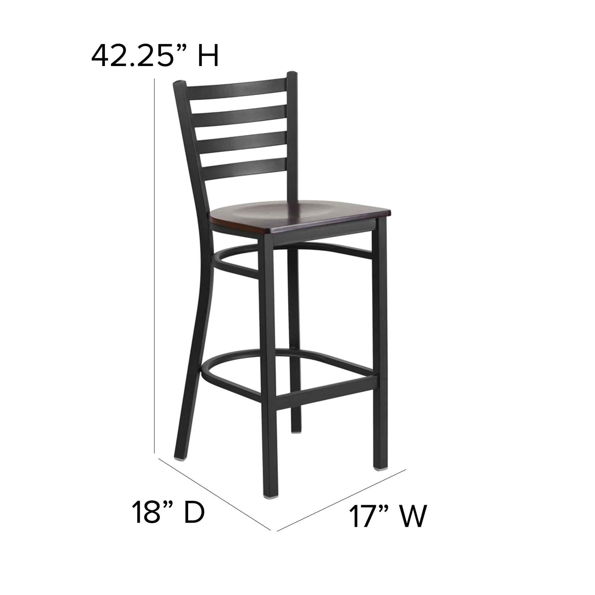 Flash Furniture XU-DG697BLAD-BAR-WALW-GG - Item 275555