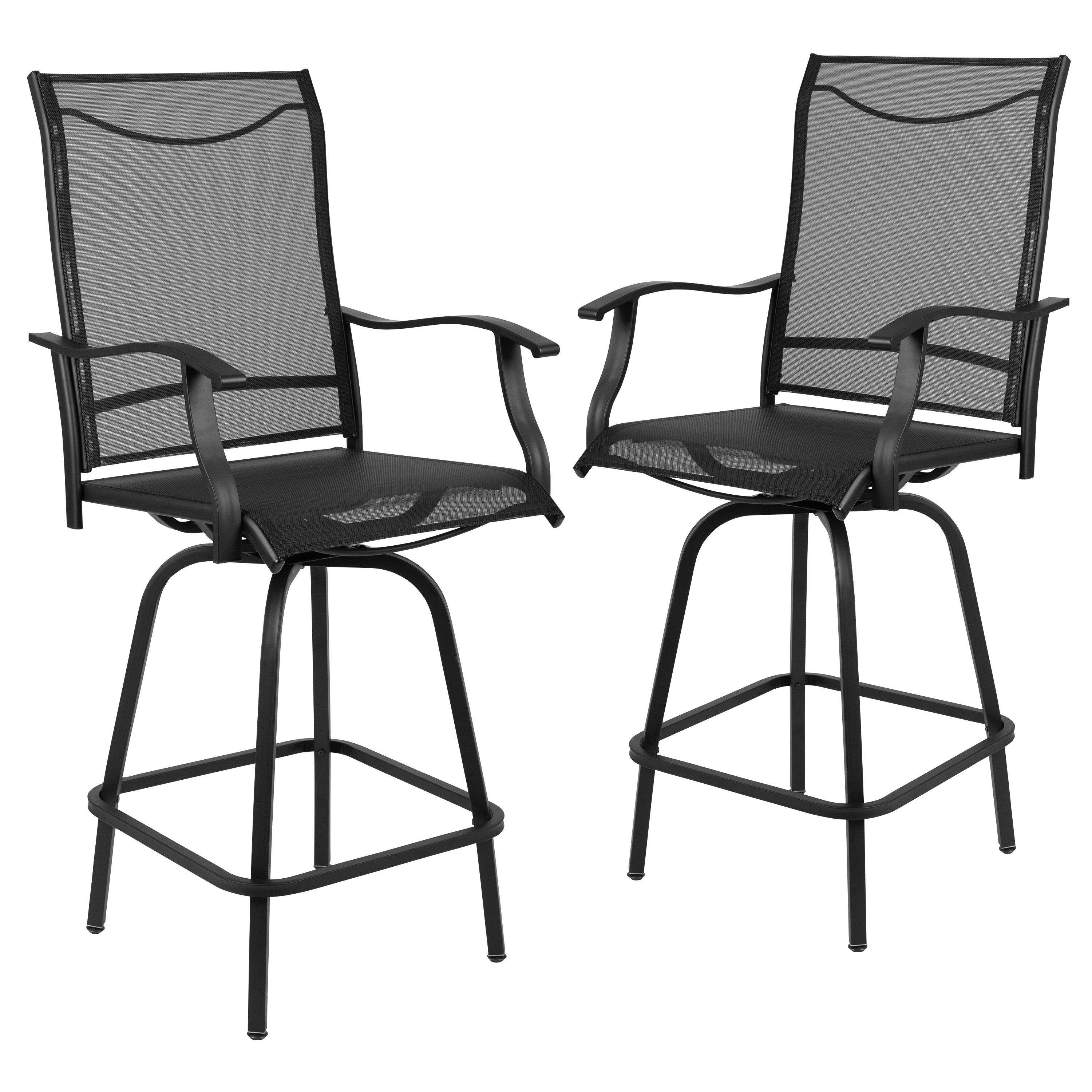 Flash Furniture 2-ET-SWVLPTO-30-BK-GG - Item 275776
