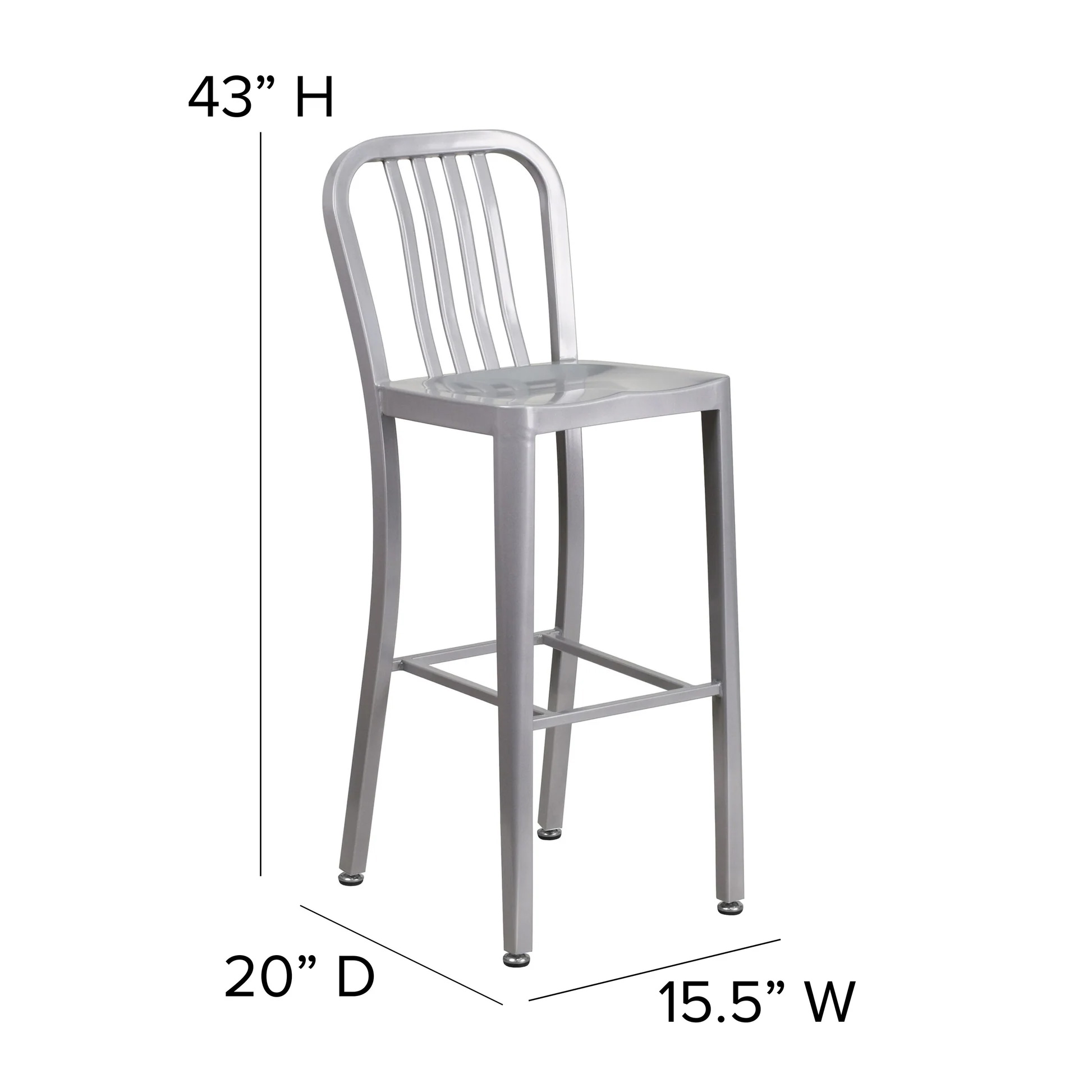 Flash Furniture CH-61200-30-SIL-GG - Item 275960
