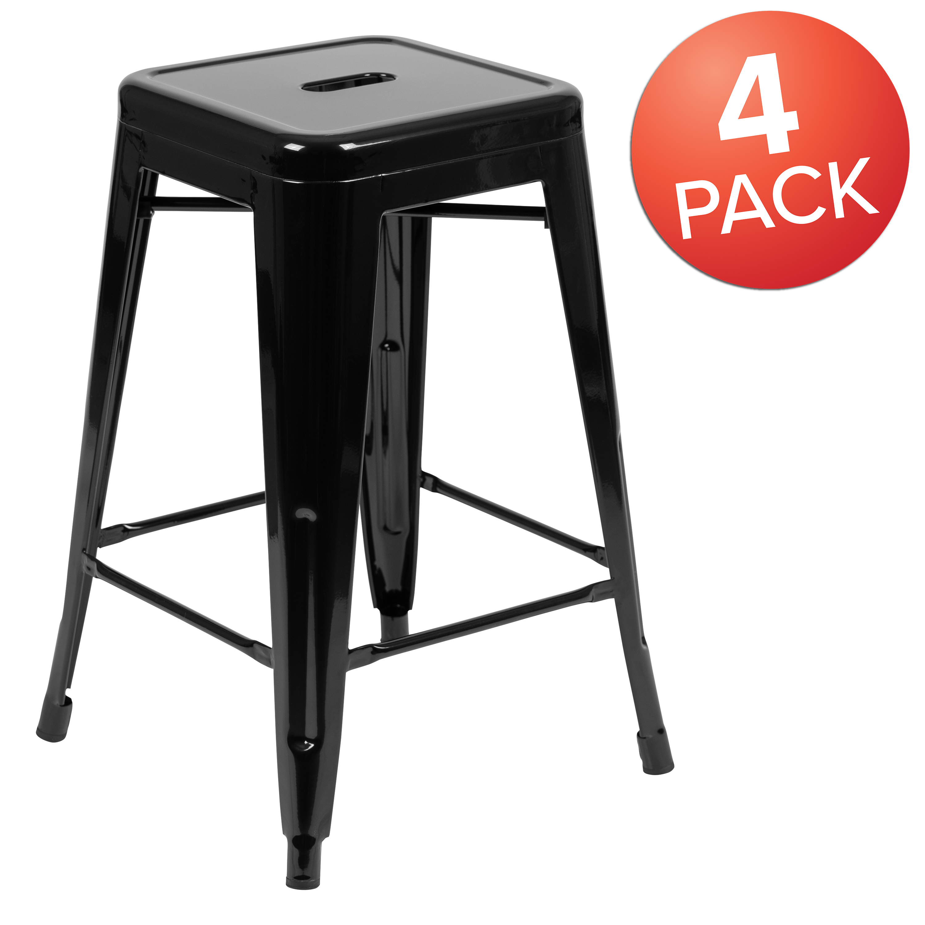 Flash Furniture 4-ET-31320-24-BK-R-GG - Item 276036