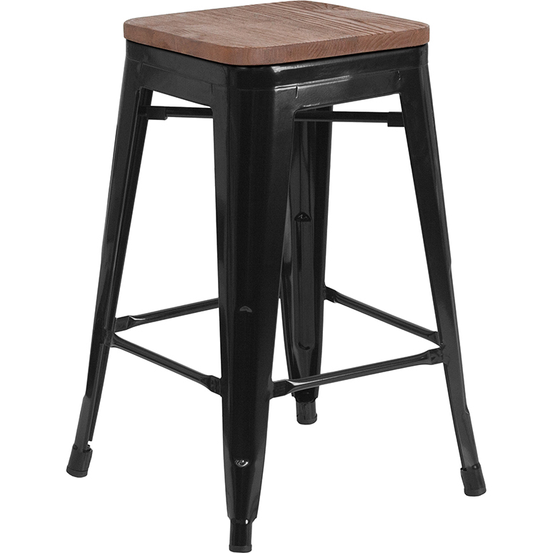 Flash Furniture CH-31320-24-BK-WD-GG - Item 276096