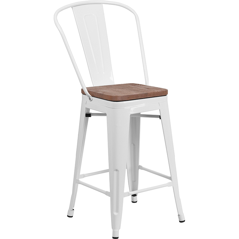 Flash Furniture CH-31320-24GB-WH-WD-GG - Item 276172