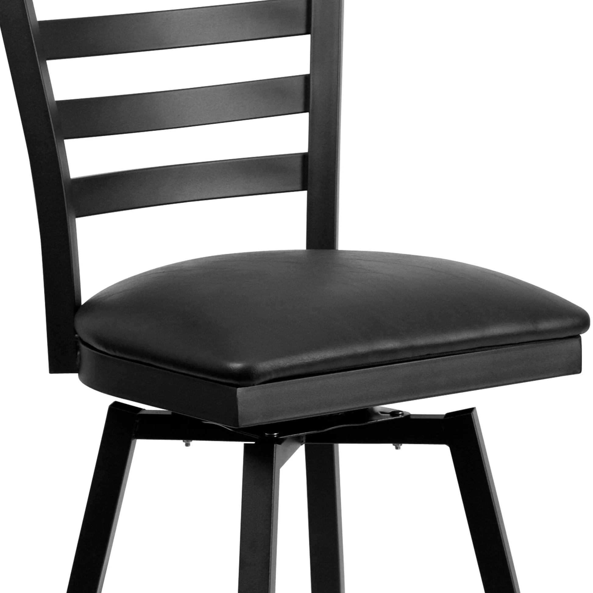 Flash Furniture XU-6F8B-LADSWVL-BLKV-GG - Item 277570