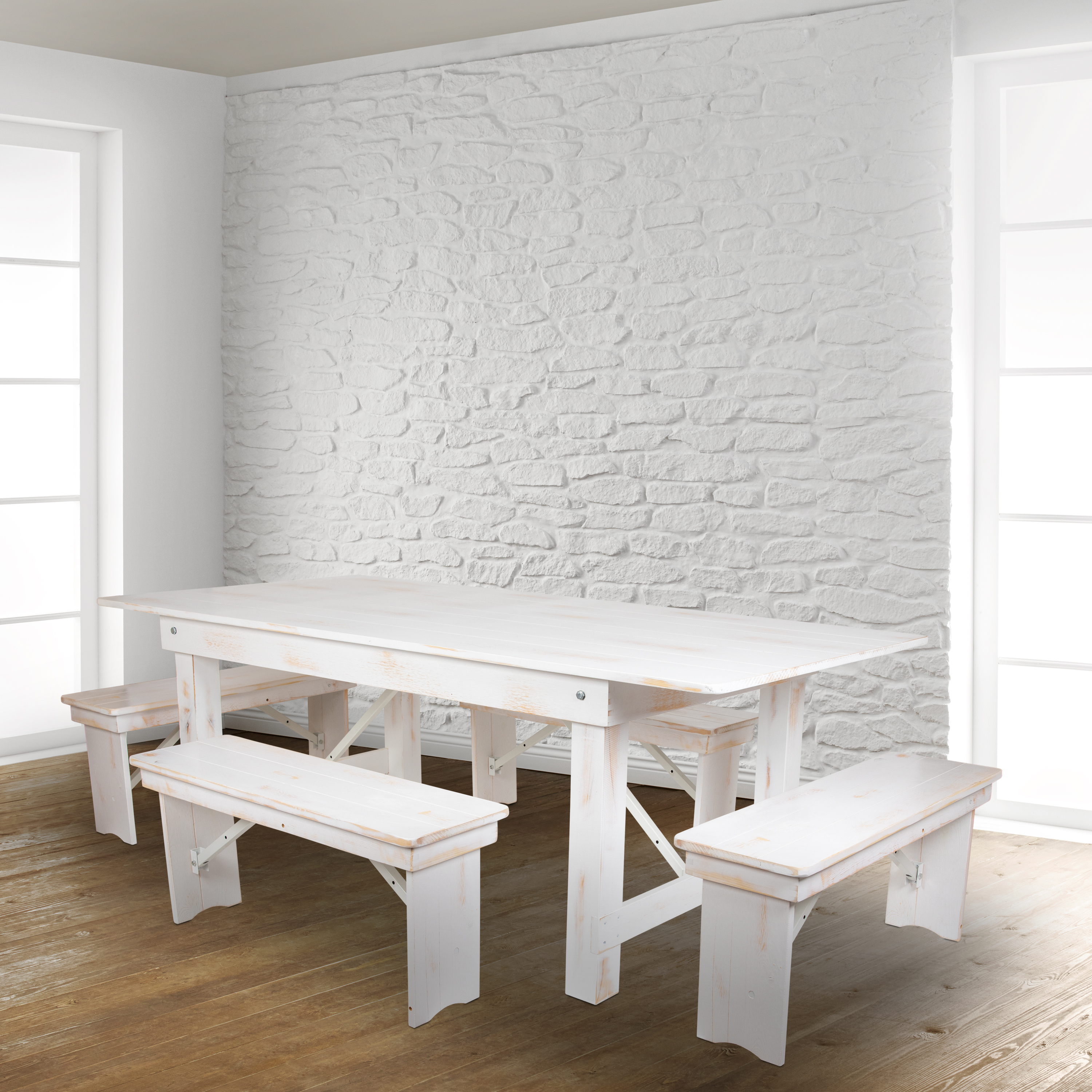 Flash Furniture XA-B-40X12-WH-GG - Item 277782