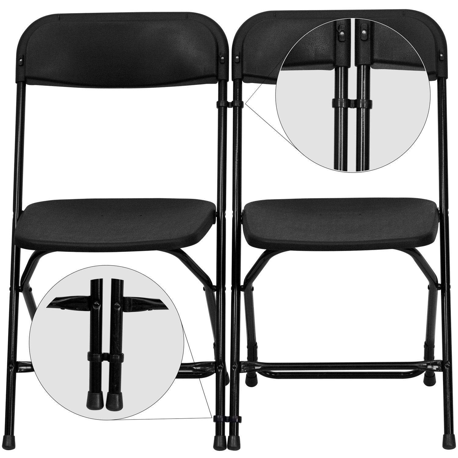 Flash Furniture LE-3-BK-GANG-GG - Item 277894