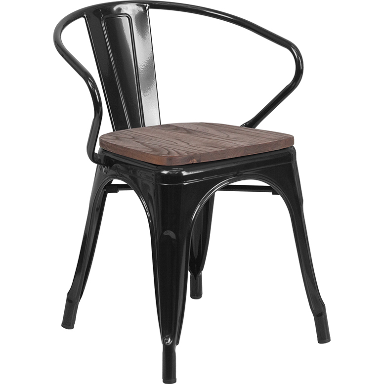Flash Furniture CH-31270-BK-WD-GG - Item 278175