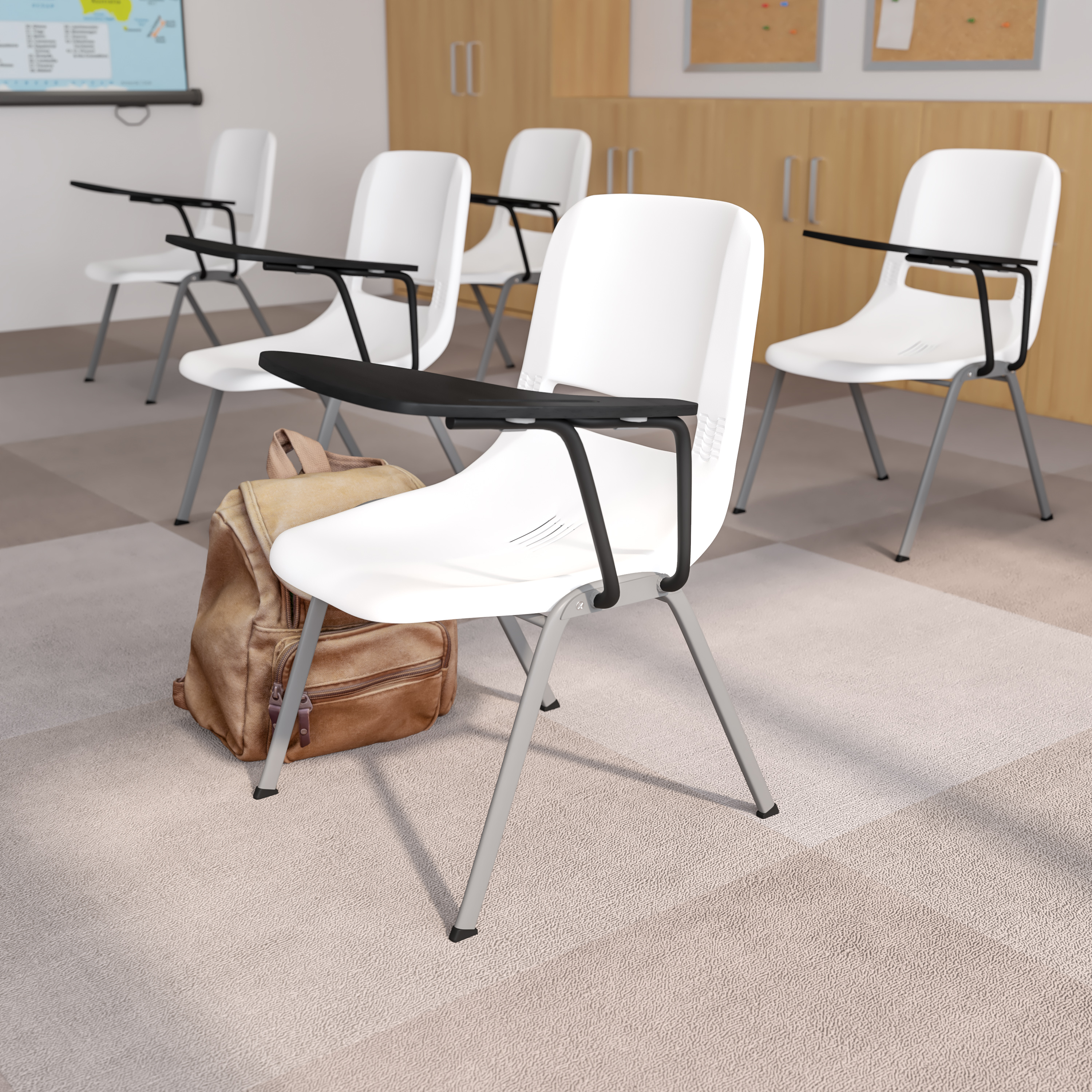 Flash Furniture RUT-EO1-WH-LTAB-GG - Item 278328