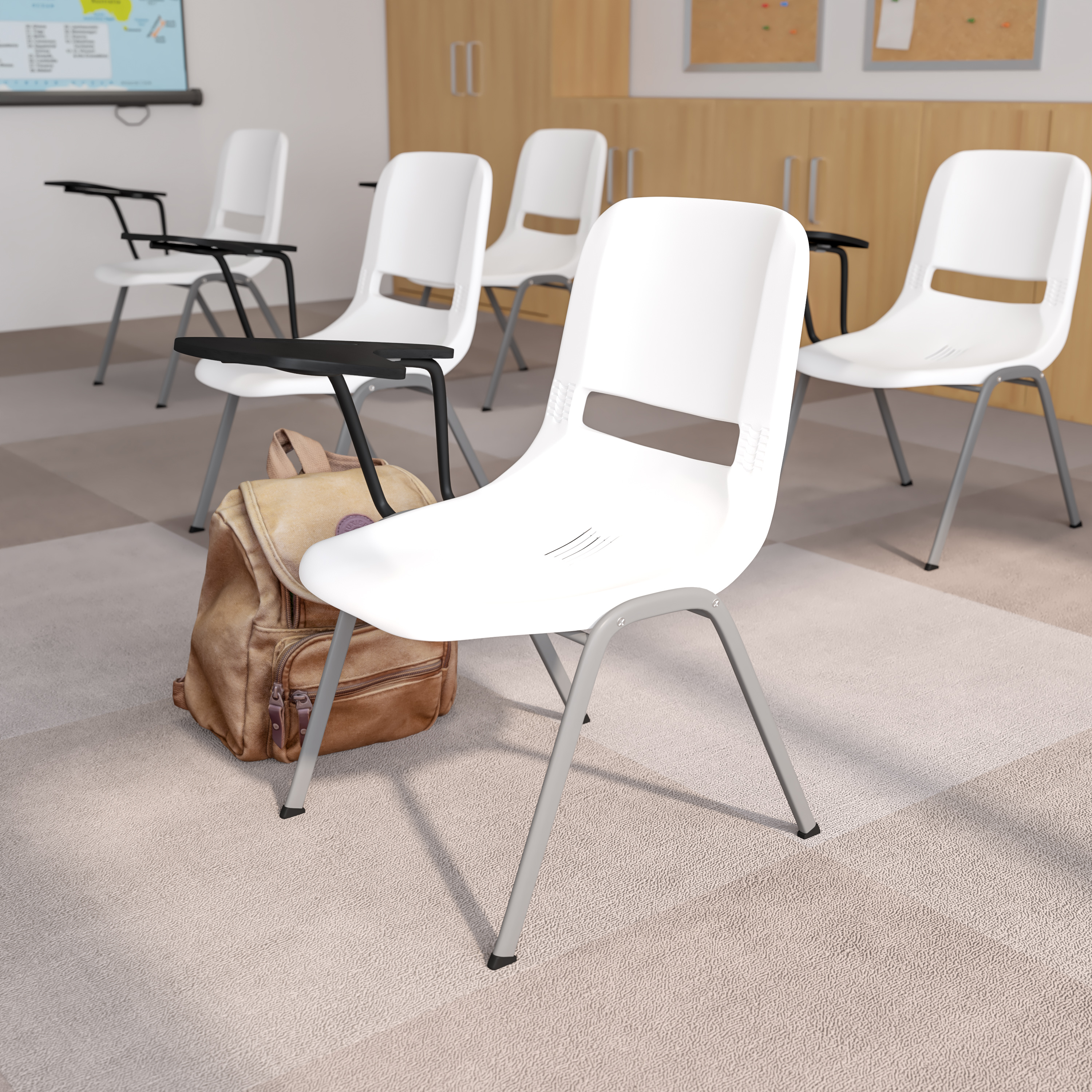 Flash Furniture RUT-EO1-WH-RTAB-GG - Item 278330
