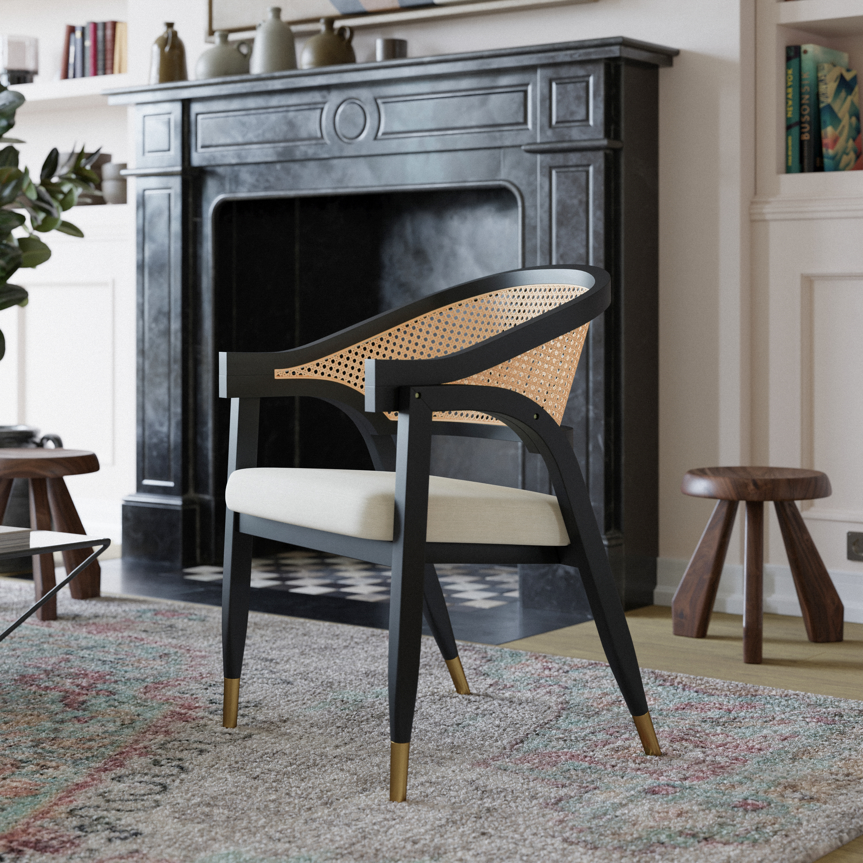 Flash Furniture SK-220901-NATBLK-GG - Item 278333