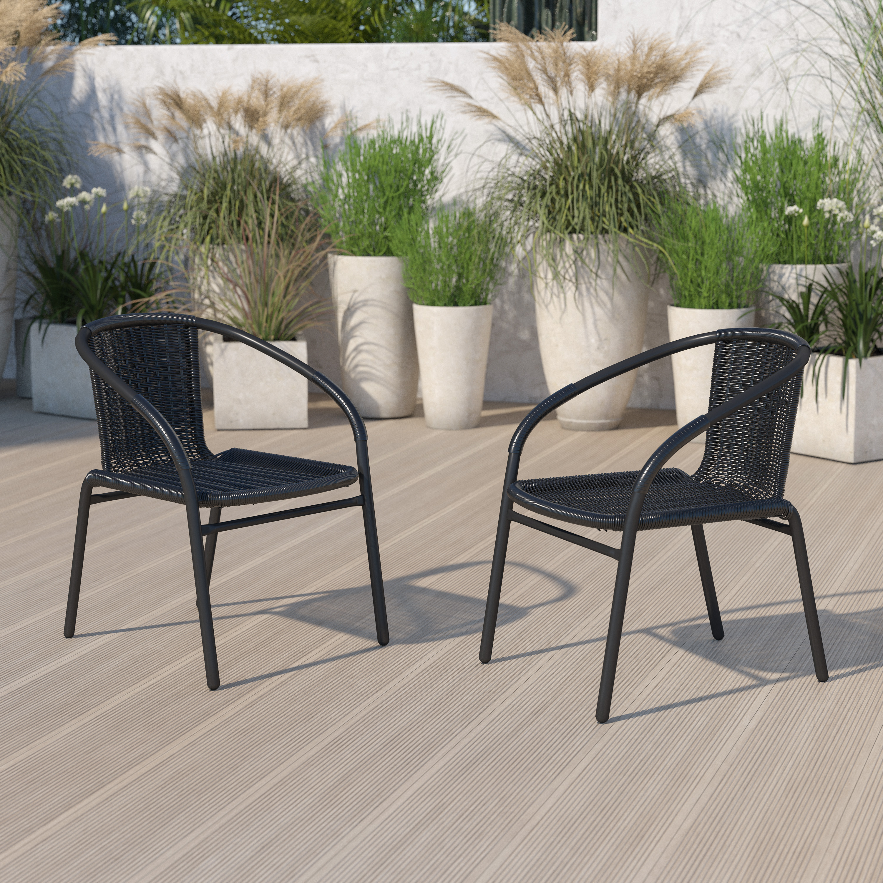 Flash Furniture 2-TLH-037-BK-GG - Item 278425