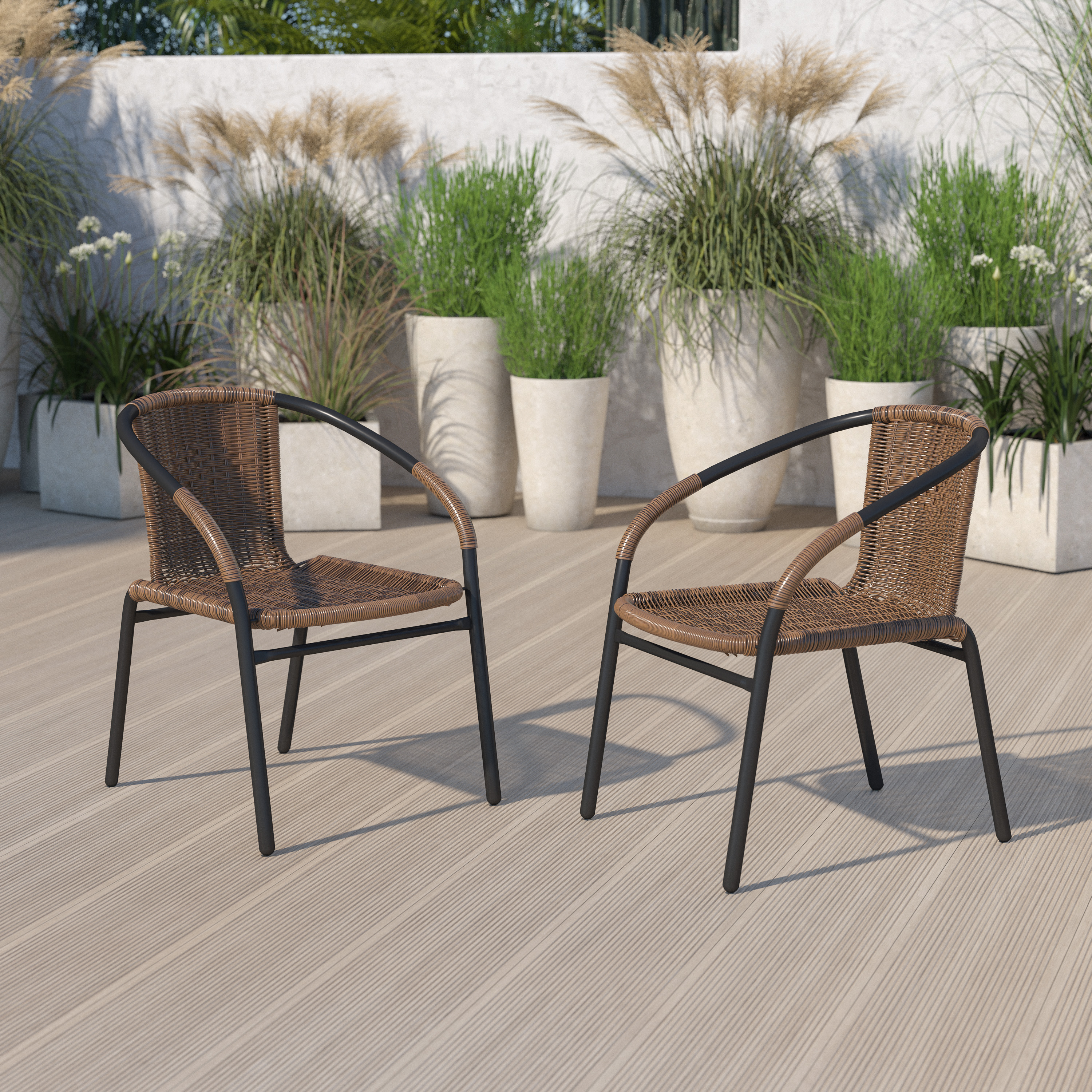 Flash Furniture 2-TLH-037-DK-BN-GG - Item 278426