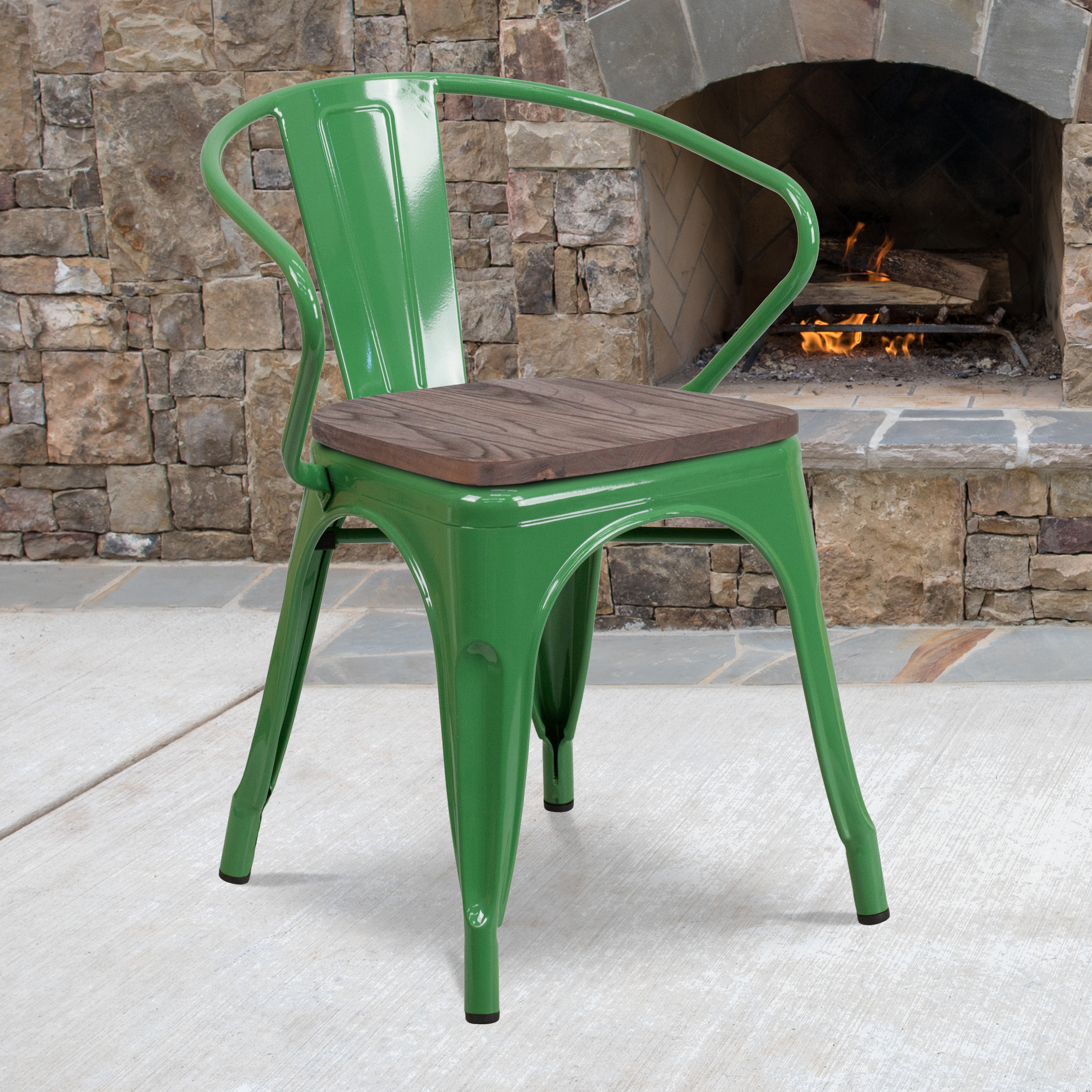 Flash Furniture CH-31270-GN-WD-GG - Item 278436