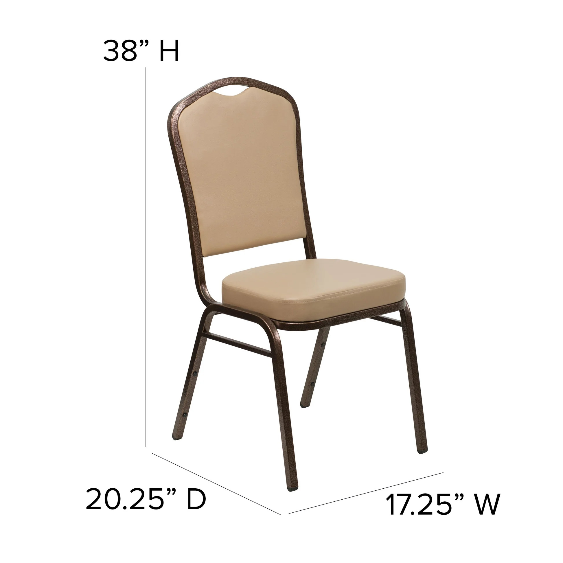 Flash Furniture FD-C01-COPPER-TN-VY-GG - Item 280257