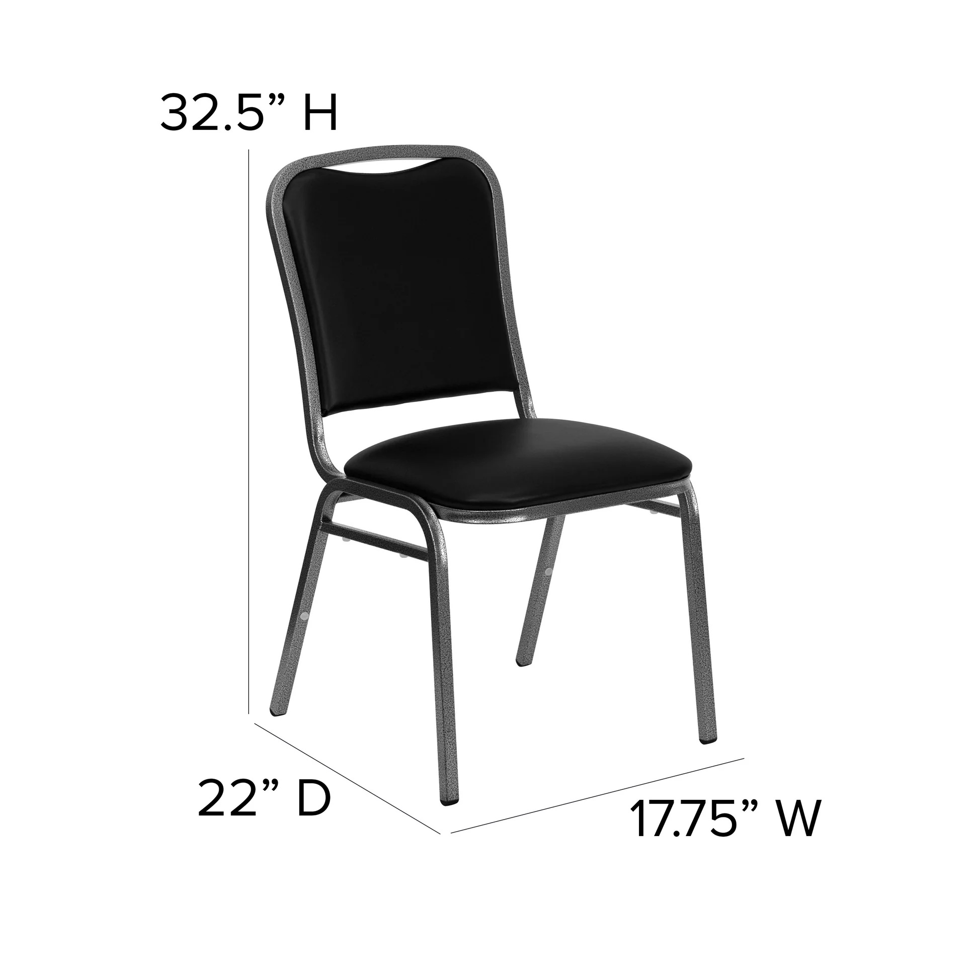 Flash Furniture NG-108-SV-BK-VYL-GG - Item 280291