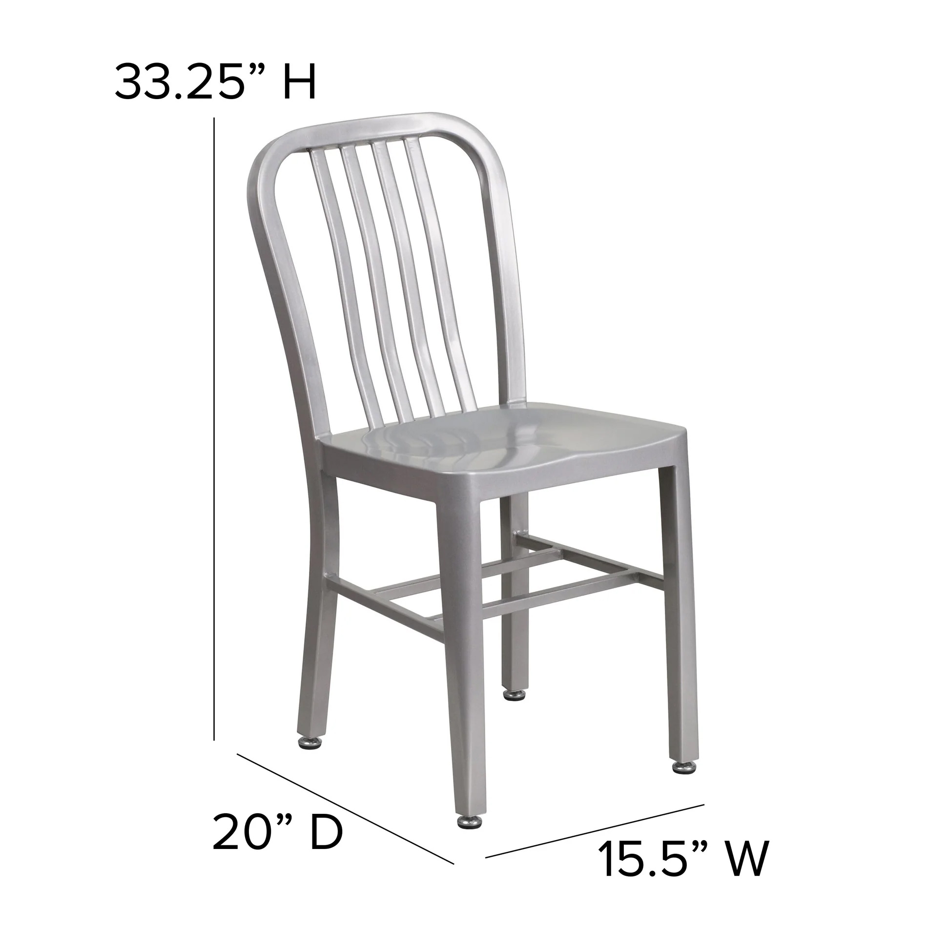 Flash Furniture CH-61200-18-SIL-GG - Item 280444