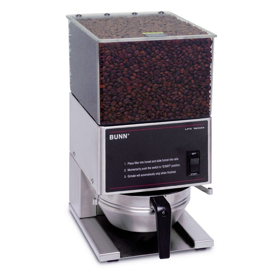 Bunn 20580.0001 LPG Low Profile Portion Control Coffee Grinder 1 Hopper