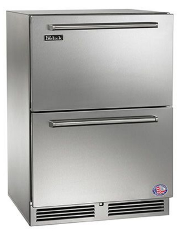 Perlick Residential PRHP24FS5 24" Undercounter Stainless Freezer w/ 2
