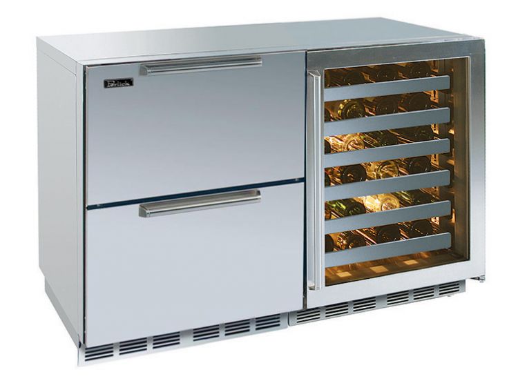 Perlick Residential PRHP48RWS53R 48" Stainless 2 Drawer