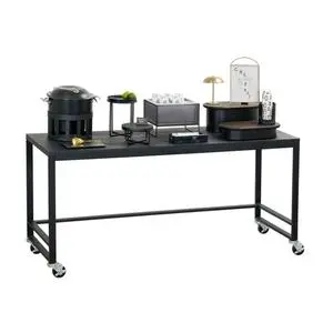 Cal-Mil 22340-72-13 72" x 24" Black Plastic Merchandising Table