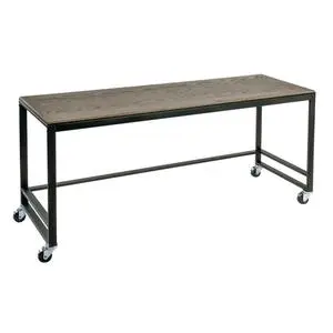Cal-Mil 22340-72-83 Ashwood 72" x 24" Metal Frame Merchandising Table