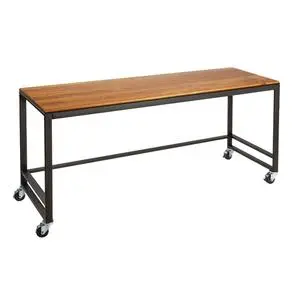 Cal-Mil 22340-72-99 Madera 72" x 24" Metal Frame Merchandising Table