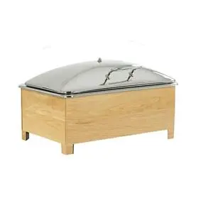 Cal-Mil 23143-21 Sydney 22" x 14" Oak Chafing Dish Stand