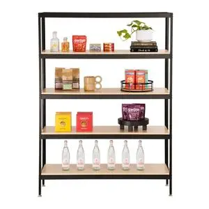 Cal-Mil 23414-48-71 48" x 16" x 72"H 4-Tier Blonde Merchandiser Rack