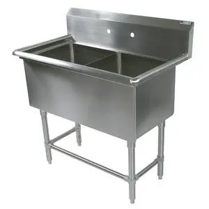 John Boos 2 Compartment 30" x 24" Stainless Steel Pro-Bowl Sink - 2PB30244