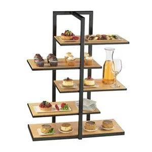 Cal-Mil 3303-60 One by One 28.5" x 13.5" x 36.5"H 5-Tier Display Stand