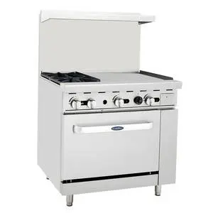 CookRite 36" (2) Burner Gas Range w/ Oven & 24" Griddle