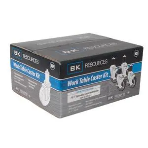 BK Resources 5" Diameter Expanding Stem Work Table Caster Kit 6 Casters - 5SBR-RA-PLY-PS6