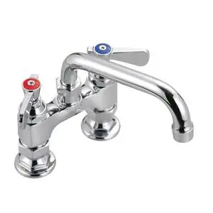 BK Resources OptiFlow Solid Body w/ 10" Swing Spout Faucet - BKF4HD-10-G