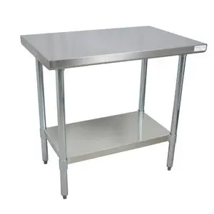 BK Resources 36"W x 24"D 16 Gauge Stainless Steel Work Table - CVT-3624