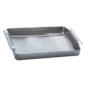 BK Resources 18" x 18" x 2" Stainless Steel Prep Basket - BK-PB1818