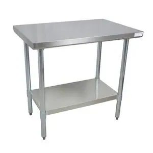 BK Resources 72"W x 30"D 14 Gauge Stainless Steel Work Table - QVT-7230